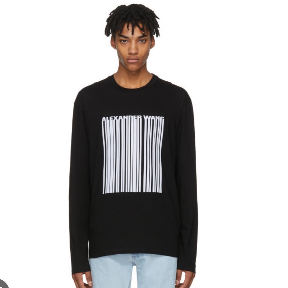 COPY - 🔥Hot Pick 🔥Alexander Wang Black Barcode T-SHIRT